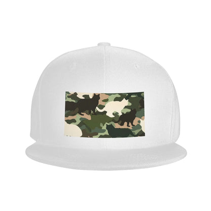 Cat Camouflage Pattern Breathable Outdoor Snapback Cap