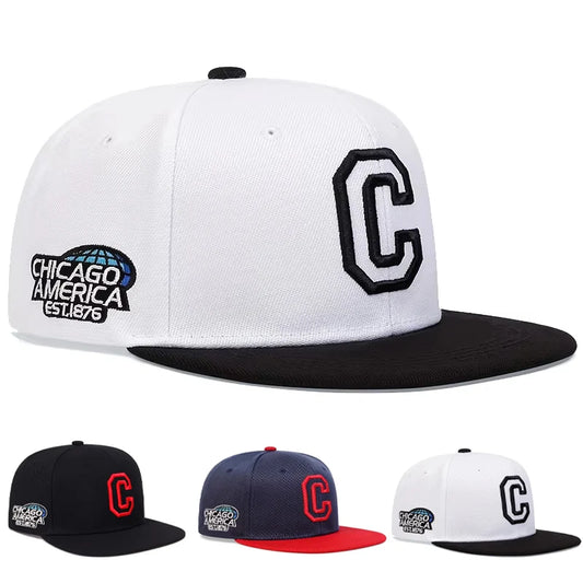 Unisex C Letter Embroidery Hip-hop Hats