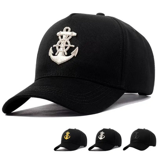 Embroidered High Crown Snapback Cap