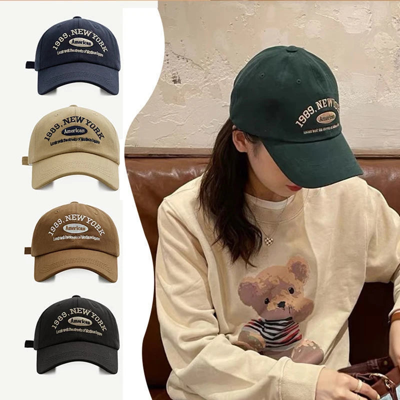 Letters Embroidered Unisex Cotton Baseball Cap