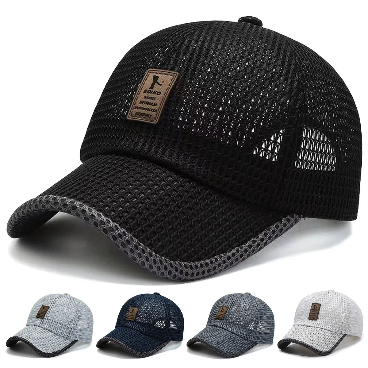 Unisex Label Mesh Breathable Baseball Caps