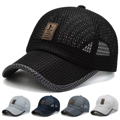 Unisex Label Mesh Breathable Baseball Caps