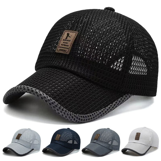 Unisex Label Mesh Breathable Baseball Caps