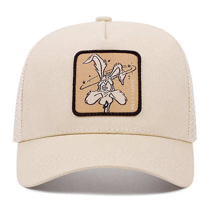 Cartoon Series Embroidered Mesh Baseball Hat