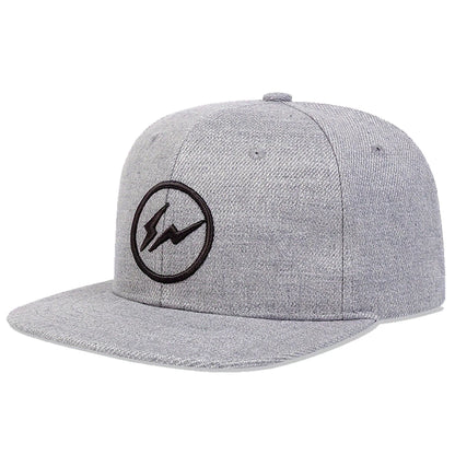 Unisex Lightning Embroidery Hip-hop Hats