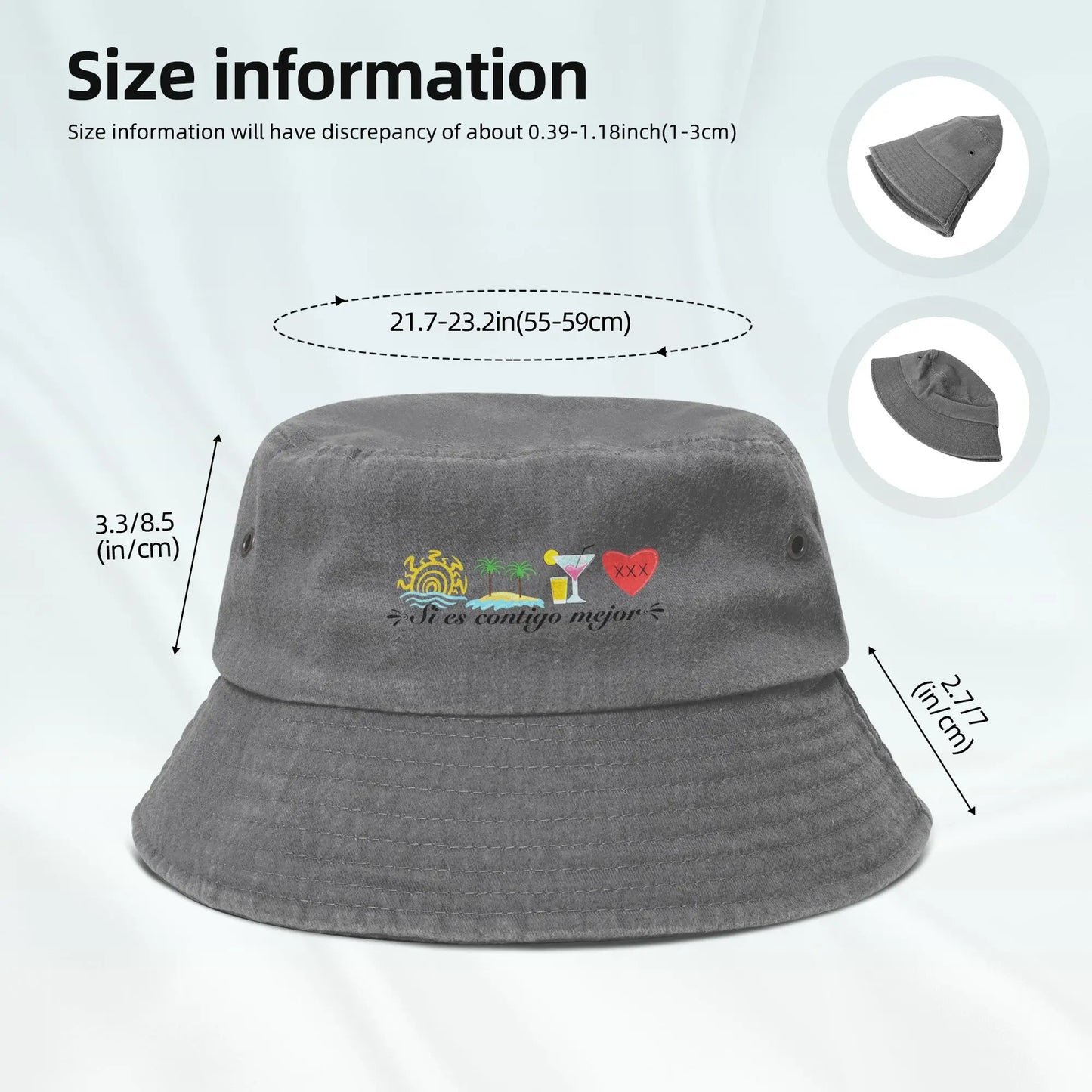 Si Es Contigo Mejor Summer Bucket Hat