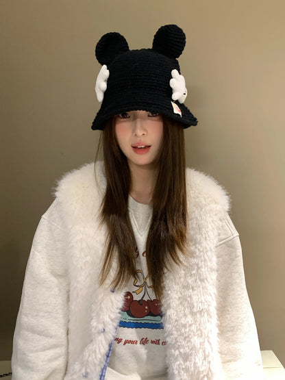 Cute Knitted Cartoon Fisherman Hat