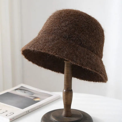 Knitted Windproof Winter Bucket Hat