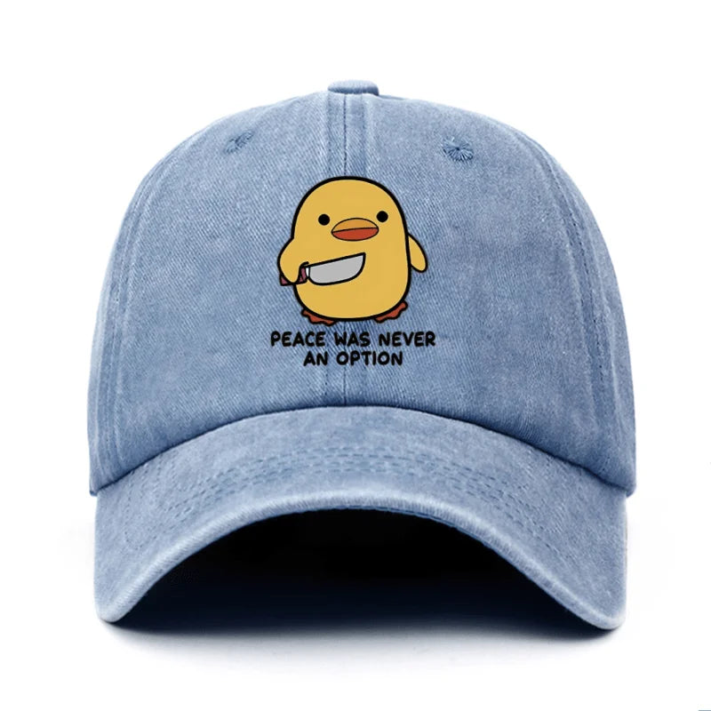 Yellow Duck Letter Baseball Cap