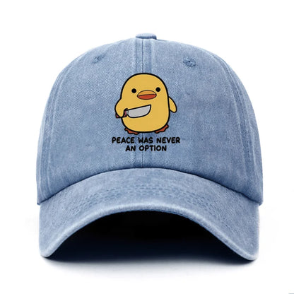Yellow Duck Letter Baseball Cap