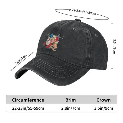 Ren And Stimpy Show Washed Baseball Cap