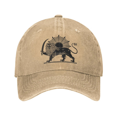 Iran Original Flag Washed Trucker Baseball Cap