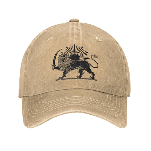 Iran Original Flag Washed Trucker Baseball Cap