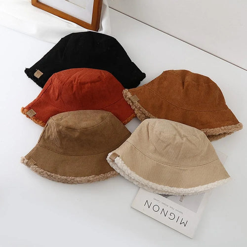 Reversible Lambswool Winter Bucket Hat
