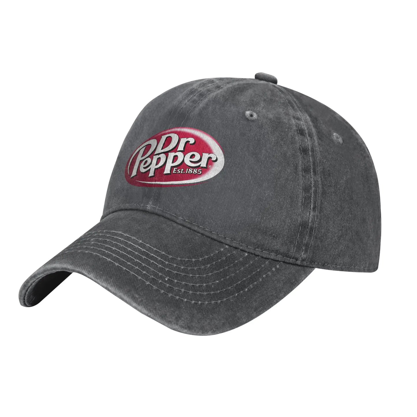 Dr Pepper Letter Distressed Snapback Baseball Cap
