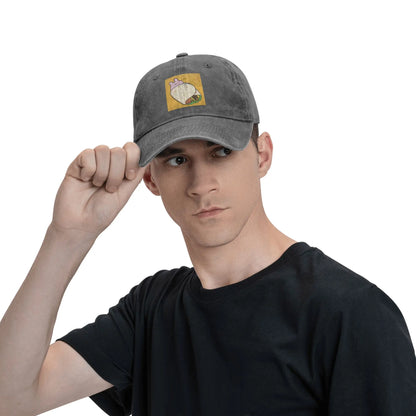 Asamimichaan Cute Asamimi Washed Denim Baseball Cap