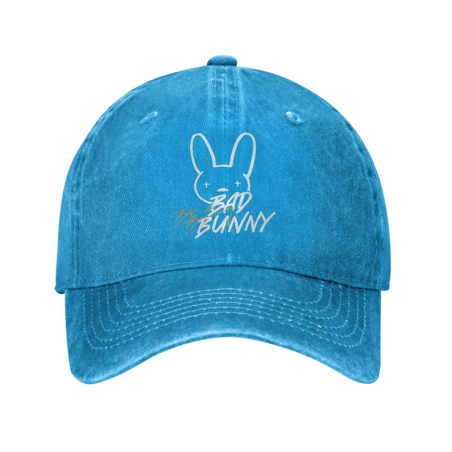 Bad Bunny Puerto Rican Flag Casual Snapback Baseball Cap