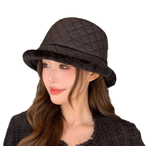 Korean Imitation Mink Thickened Winter Bucket Hat