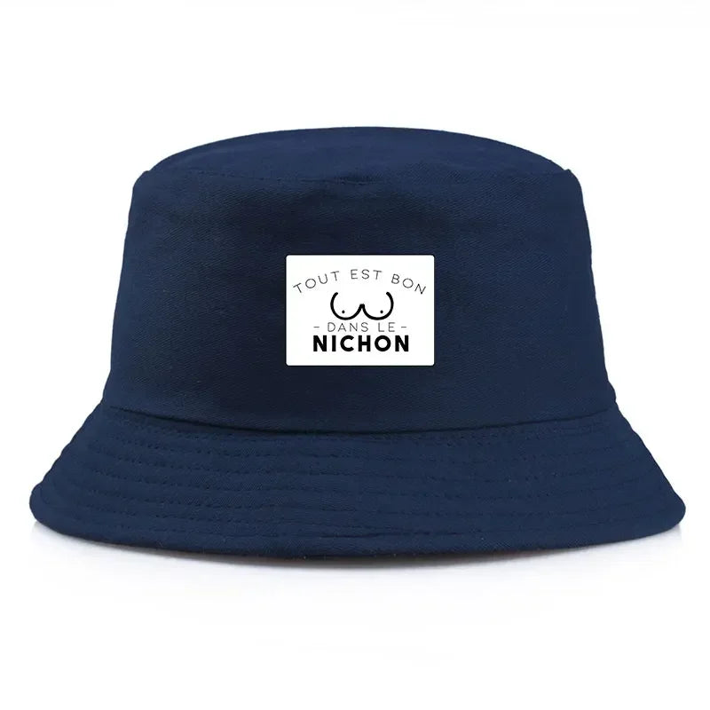 Tout Est Bon Reversible Print Bucket Hat
