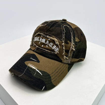 New Unisex Broken Style Sanskrit Embroidery Baseball Hat