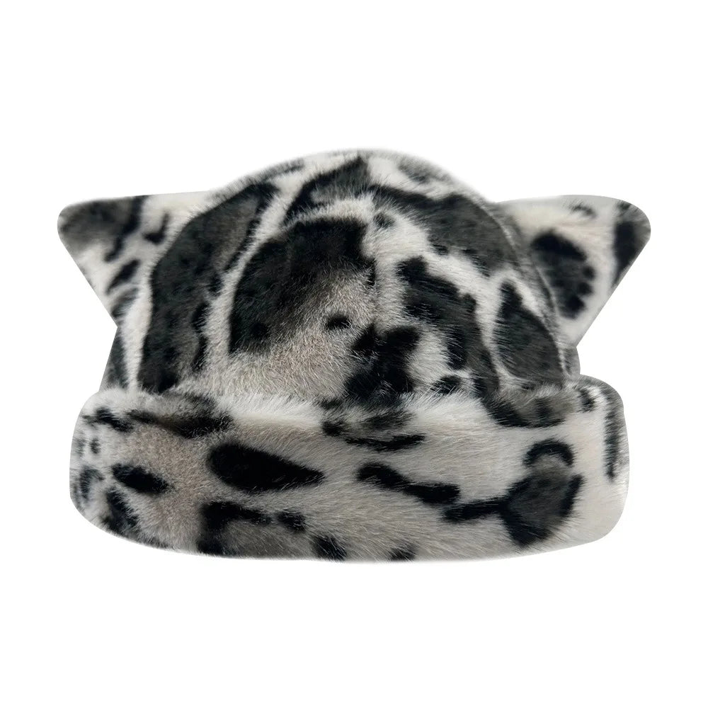 Cute Ears Fluffy Winter Bucket Hat