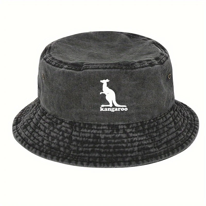 Creative Kangaroo Pattern Travel Outdoor Bucket Hat