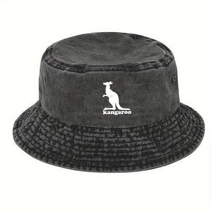 Creative Kangaroo Pattern Travel Outdoor Bucket Hat