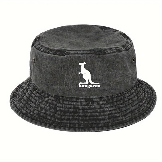 Creative Kangaroo Pattern Travel Outdoor Bucket Hat