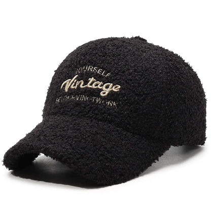 Teddy Plush Warm Baseball Cap