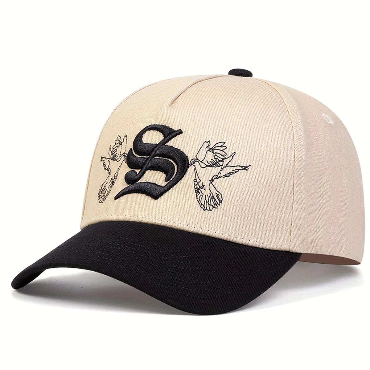 Unisex Personality S Letter Embroidery Snapback Baseball Caps