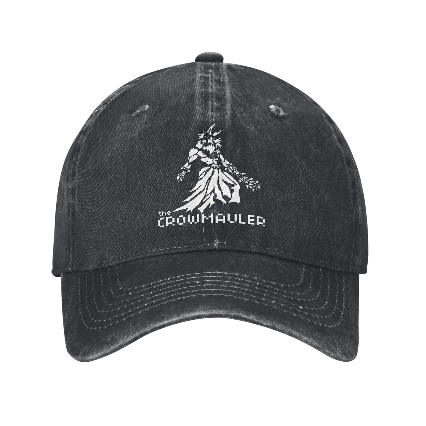 Fashion Fear and Hunger Distressed Denim Baseball Cap