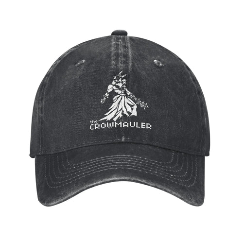 Fashion Fear and Hunger Distressed Denim Baseball Cap