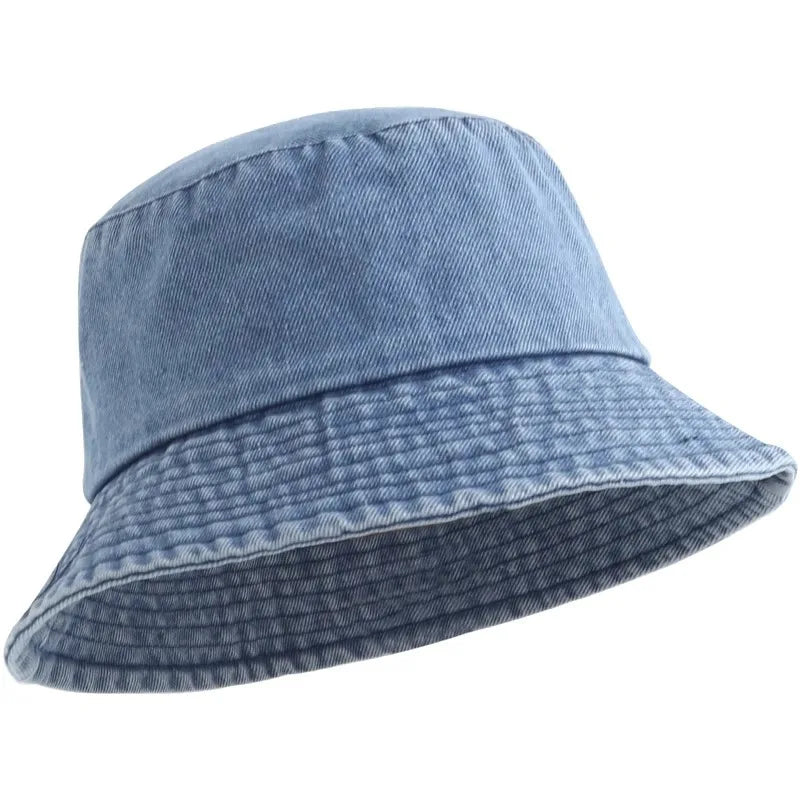 Women's Washed Denim Bucket Hat