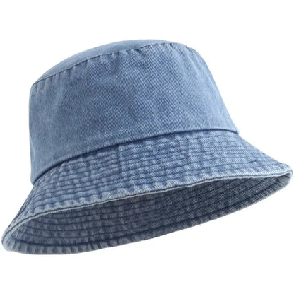 Women's Washed Denim Bucket Hat