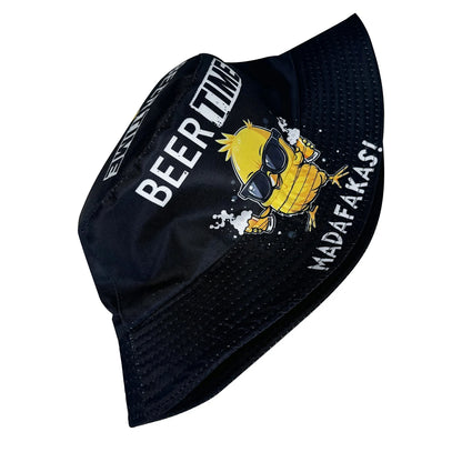 Beer Time Duck Graphic Bucket Hat