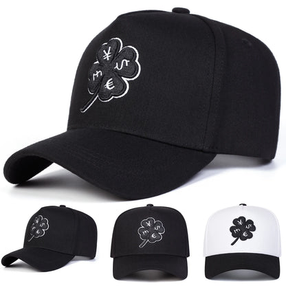 Unisex Four Leaf Clover Embroidered Baseball Cap