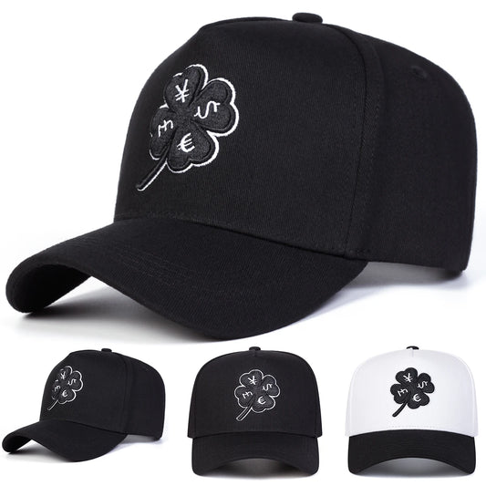 Unisex Four Leaf Clover Embroidered Baseball Cap