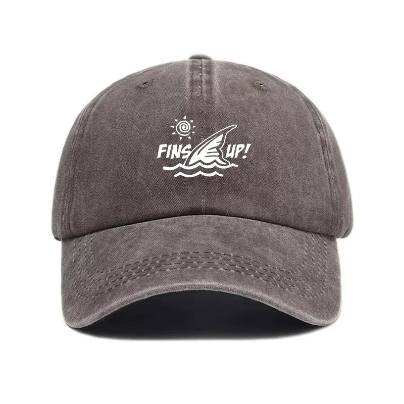 Vintage Washed Cotton Coastal Beach Life Baseball Cap