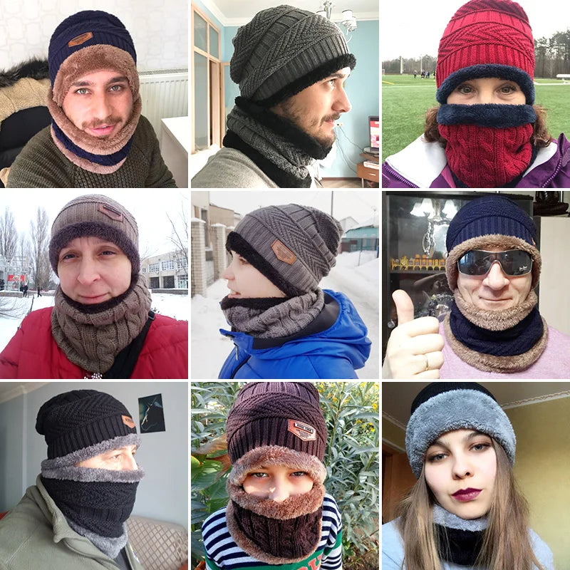 Knitted Wool Winter Beanie Hat