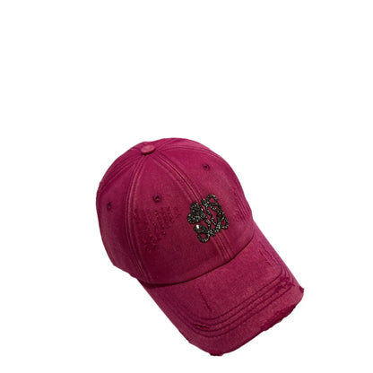 Korean Crystal 3D Letter Baseball Cap