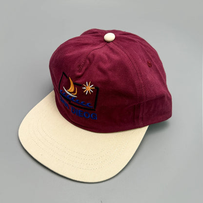 Street Color Block Letter Snapback Cap