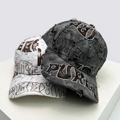 American Vintage Letter Distressed Baseball Cap