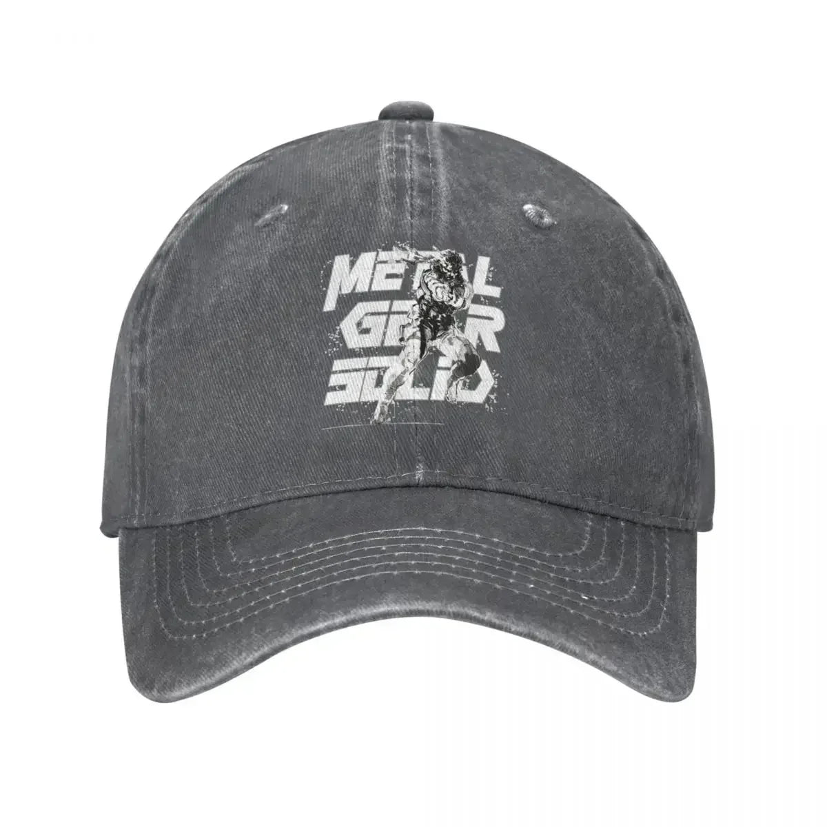Metal Gear Solid Distressed Washed Baseball Cap