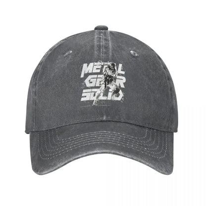 Metal Gear Solid Distressed Washed Baseball Cap