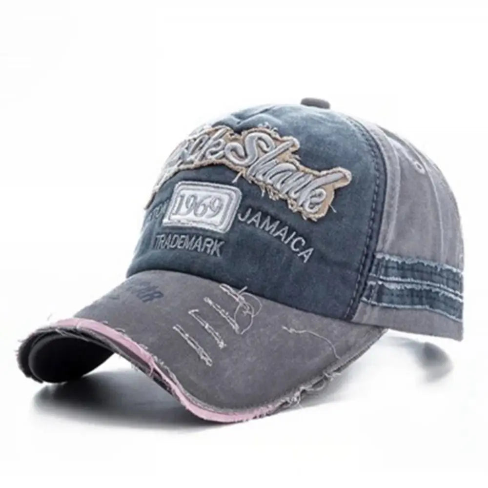 Vintage 1969 Letter Denim Baseball Cap
