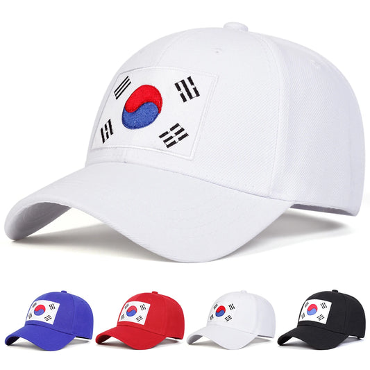 Unisex Korean Flag Embroidery Baseball Caps