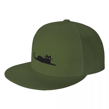 Black Cat Fashion Breathable Snapback Cap