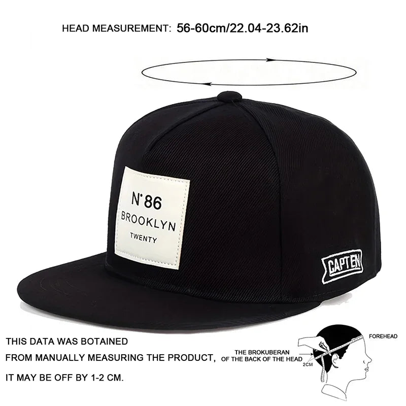 Brooklyn Print Label Embroidery Outdoor Snapback Cap
