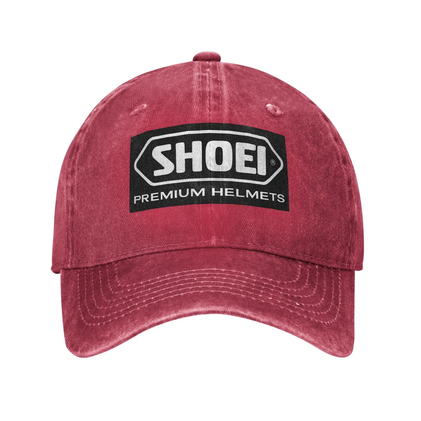 Shoei Motorcycle Helmets Washed Denim Baseball Cap