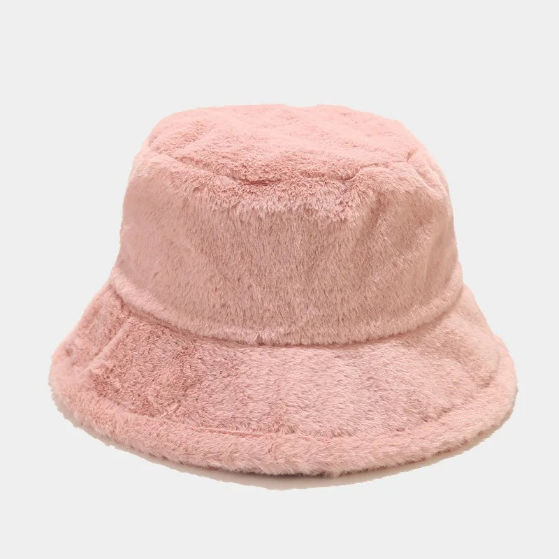 Cozy Faux Fur Winter Bucket Hat